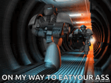 access tunnel warhammer40k space marines running bolter