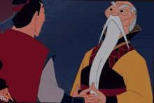 This Time Just The Movie Mulan 2d Animation Zoom On Hand Stop Nah Shut Up Shush GIF