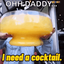 Drinking Cocktails GIF - Drinking Cocktails Huge Glass GIFs