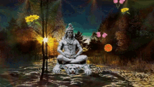 Lord Shiva Flowers GIF - Lord Shiva Flowers Falling Flowers GIFs