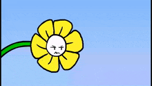 a cartoon of a skeleton in a blue hoodie holding a flag
