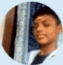a blurry picture of a person 's face with their eyes closed