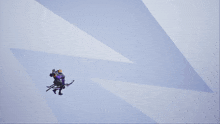 a video game character is holding a bow and arrow in his right hand