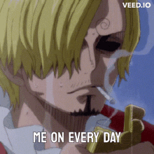 Me On Every Day Sanji One Piece GIF - Me On Every Day Sanji One Piece GIFs