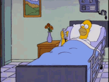 Homer Simpson The Simpsons GIF - Homer Simpson The Simpsons Hospital Bed GIFs