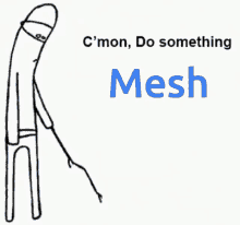 mesh kaiwashed