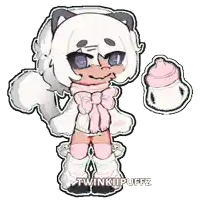 a drawing of a girl with the name twinkiipuffz on the bottom right