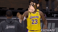 Lakers Exohape GIF - Lakers Exohape Jump Dance GIFs