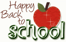 Happy Back To School Apples GIF - Happy Back To School Apples Sparkling GIFs