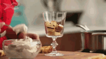 Constructing A Butterscotch Trifle GIF
