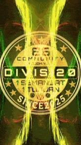 a picture of a circle that says division 20 since 2025