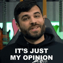 Its Just My Opinion Andrew Baena GIF - Its Just My Opinion Andrew Baena Its Just Me GIFs