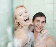 Shower Time GIF