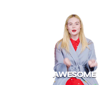 Awesome Elle Fanning Sticker - Awesome Elle Fanning Alright Stickers