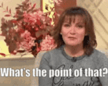 lorraine kelly whats the point
