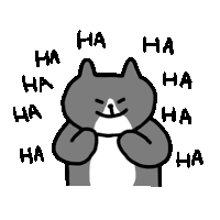 Cat Gray Sticker - Cat Gray Fighting Stickers