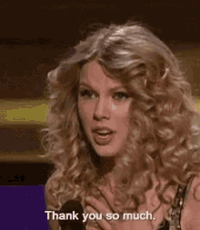 Taylor Swift GIF - Taylor Swift Thank You So Much GIFs