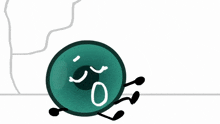 a cartoon character with a sad face is laying on the floor