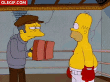 Homero Golpea Una Mosca GIF - Thesimpsons Punch Boxing GIFs