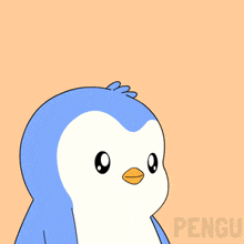 a penguin is holding a cup of coffee and a watch and says oh look it 's coffee o ' clock