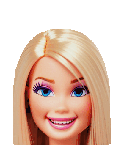 Barbie Laughing Sticker - Barbie Laughing Stickers