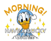 Morning Donald Duck GIF