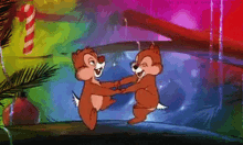 Chip And Dale Christmas GIF - Chip And Dale Christmas Dance GIFs
