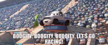 Cars Boogity Boogity Boogity Lets Go Racing GIF - Cars Boogity Boogity Boogity Lets Go Racing Racing GIFs