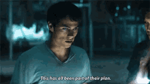 Thomas The Maze Runner GIF - Thomas The Maze Runner This Has All Been Part Of Their Plan GIFs
