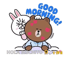 Brown Cony GIF - Brown Cony Wake Up GIFs