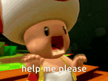Mario Toad GIF - Mario Toad Help Me Please GIFs