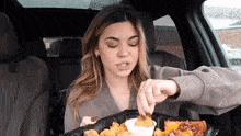 Steph Pappas Eating GIF - Steph Pappas Eating Pickle Chip GIFs