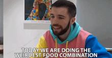 Today We Are Doing The Weirdest Food Combination Joshua Bradley GIF - Today We Are Doing The Weirdest Food Combination Joshua Bradley Josh Zerker GIFs