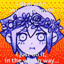 Omori I Deal With My Problems GIF - Omori I Deal With My Problems Coping GIFs