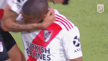 Hug Nicolás De La Cruz GIF - Hug Nicolás De La Cruz River Plate GIFs