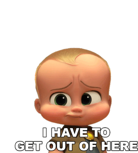 I Have To Get Out Of Here Boss Baby Sticker - I Have To Get Out Of Here Boss Baby Theodore Templeton Stickers