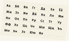 alphabet rus