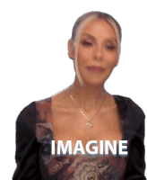 Imagine Real Housewives Of Beverly Hills Sticker - Imagine Real Housewives Of Beverly Hills Think About It Stickers