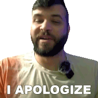 I Apologize Andrew Baena Sticker - I Apologize Andrew Baena Pardon Me Stickers