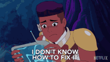 I Dont Know How To Fix It Marcus Scribner GIF - I Dont Know How To Fix It Marcus Scribner Bow GIFs