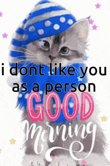 I Dont Like You As A Person Good Morning GIF