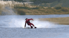 fell down water skiing fail ouch dive