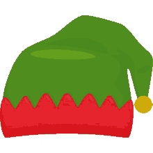 elf hat winter joy joypixels green hat christmas elf