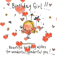 Happy Birthday Girl Beautiful GIF - Happy Birthday Girl Beautiful Heart GIFs