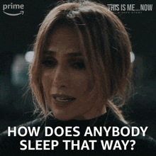 How Does Anybody Sleep That Way Jennifer Lopez GIF - How Does Anybody Sleep That Way Jennifer Lopez This Is Me Now A Love Story GIFs