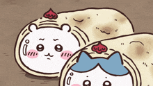 a cartoon drawing of a bear and a cat wrapped in a burrito