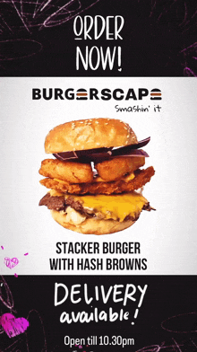 Burgerscape Food Delivery GIF - Burgerscape Food Delivery Delivery Available GIFs