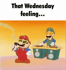 That Wednesday Feeling Mario GIF - That Wednesday Feeling Mario Luigi GIFs