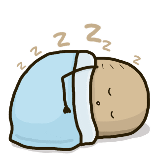 Sleeping Goodnight Sticker - Sleeping Goodnight Potato Stickers