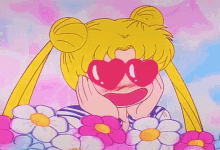 Love Sailor Sailor Moon GIF - Love Sailor Sailor Moon Flowers GIFs